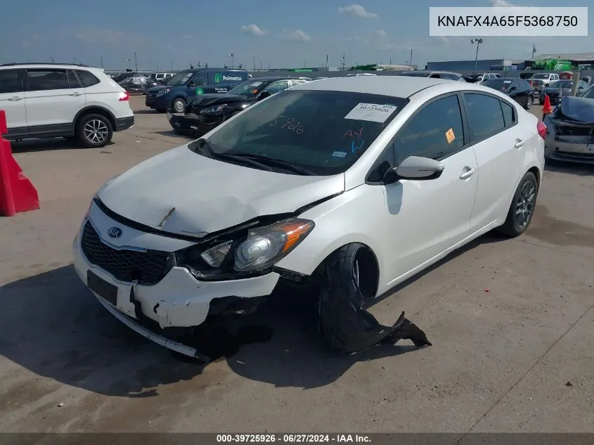 KNAFX4A65F5368750 2015 Kia Forte Lx