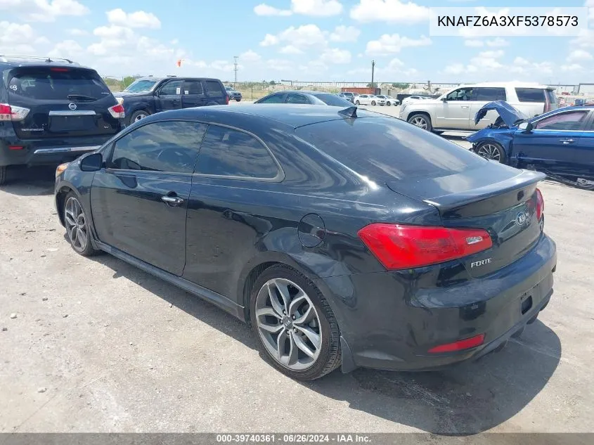 2015 Kia Forte Koup Sx VIN: KNAFZ6A3XF5378573 Lot: 39740361