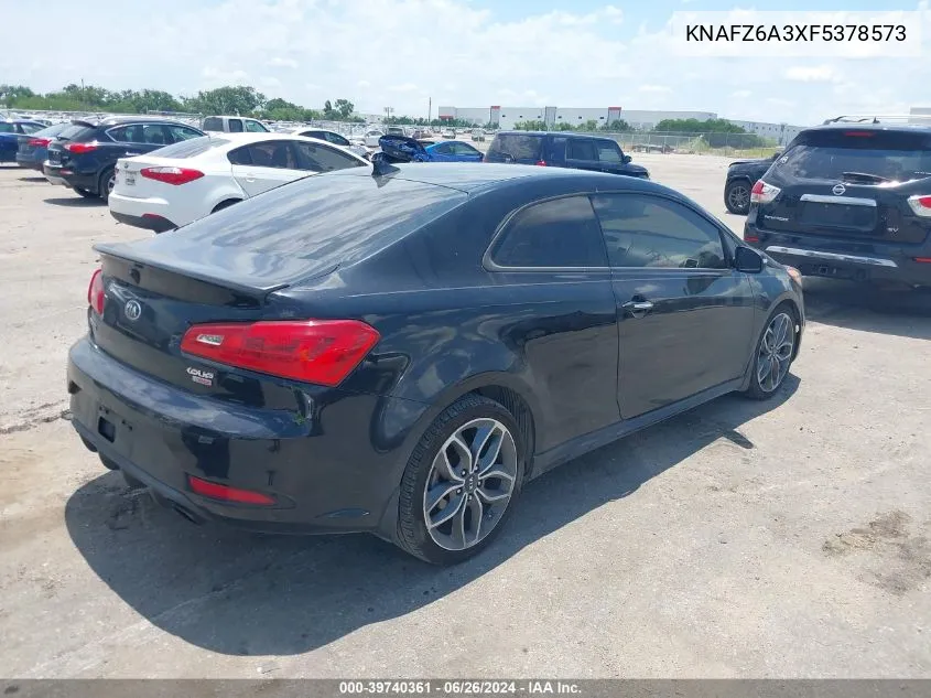 2015 Kia Forte Koup Sx VIN: KNAFZ6A3XF5378573 Lot: 39740361