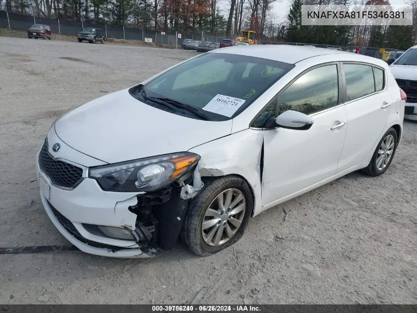 KNAFX5A81F5346381 2015 Kia Forte Ex