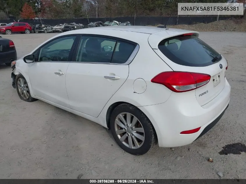 2015 Kia Forte Ex VIN: KNAFX5A81F5346381 Lot: 39756240