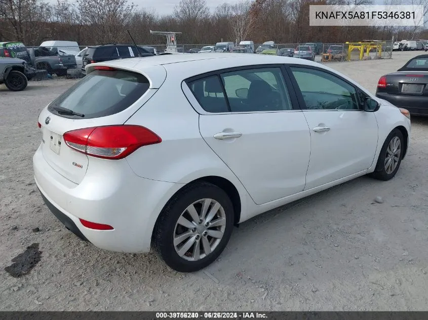 KNAFX5A81F5346381 2015 Kia Forte Ex