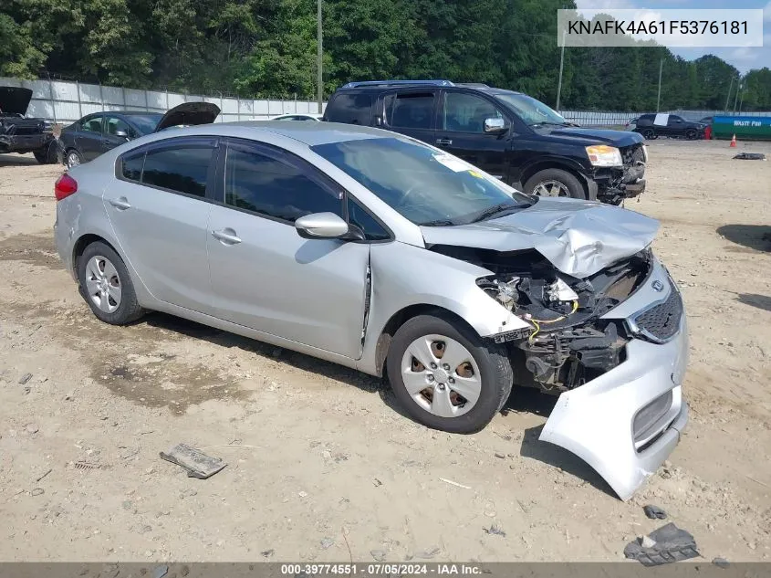 KNAFK4A61F5376181 2015 Kia Forte Lx