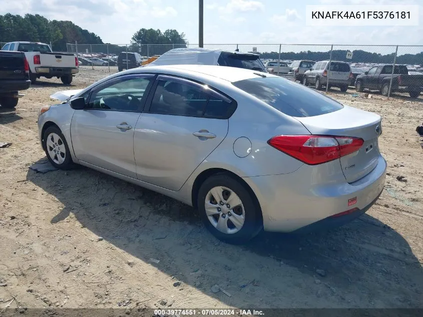 KNAFK4A61F5376181 2015 Kia Forte Lx