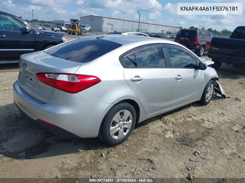 2015 Kia Forte Lx VIN: KNAFK4A61F5376181 Lot: 39774551