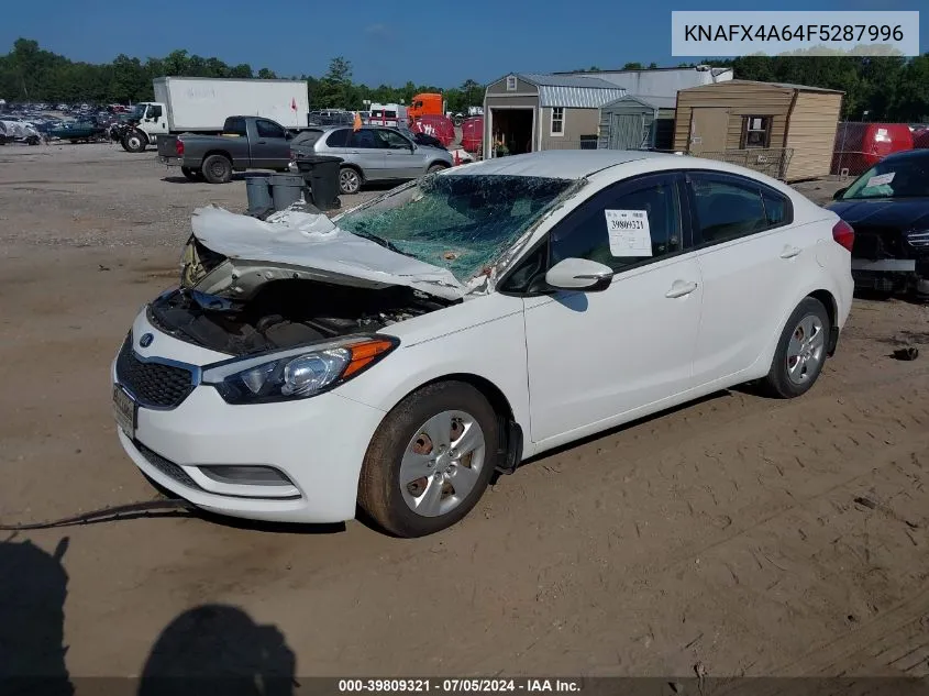 KNAFX4A64F5287996 2015 Kia Forte Lx