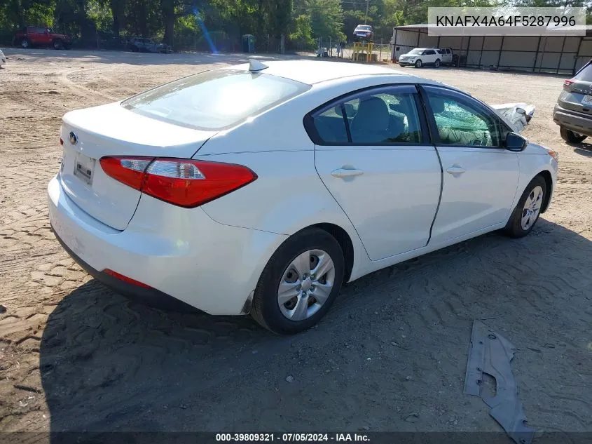 2015 Kia Forte Lx VIN: KNAFX4A64F5287996 Lot: 39809321