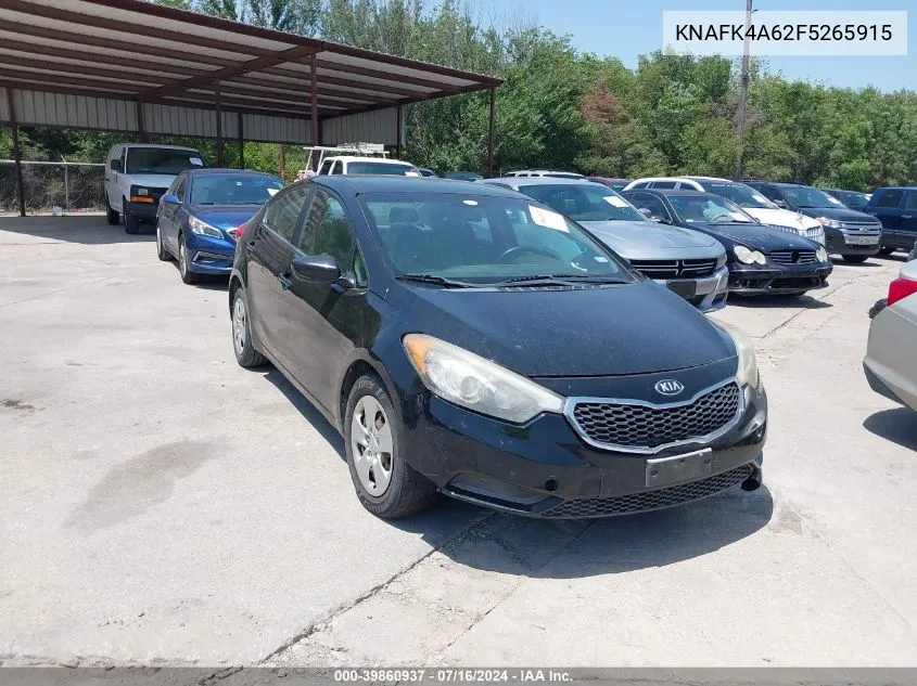 KNAFK4A62F5265915 2015 Kia Forte Lx