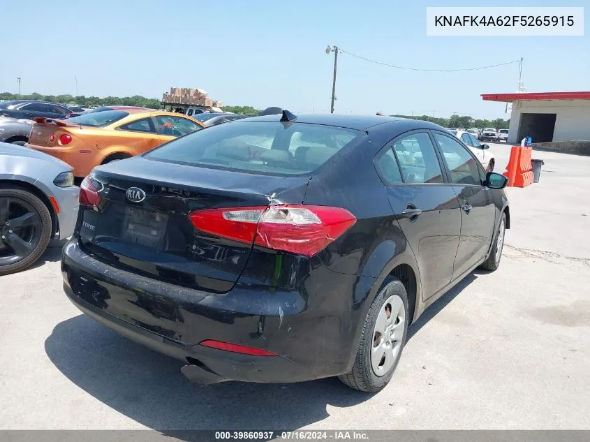 KNAFK4A62F5265915 2015 Kia Forte Lx