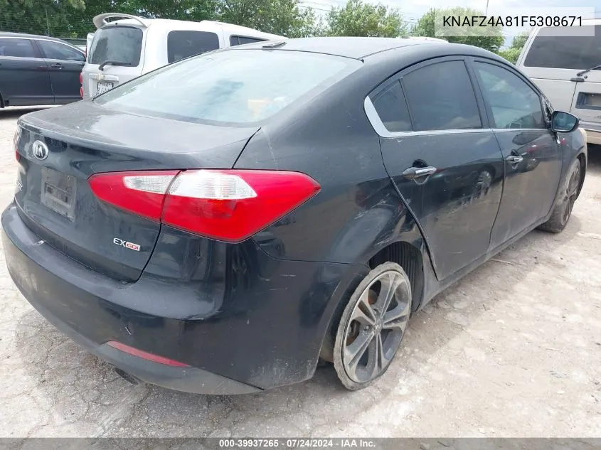 2015 Kia Forte Ex VIN: KNAFZ4A81F5308671 Lot: 39937265