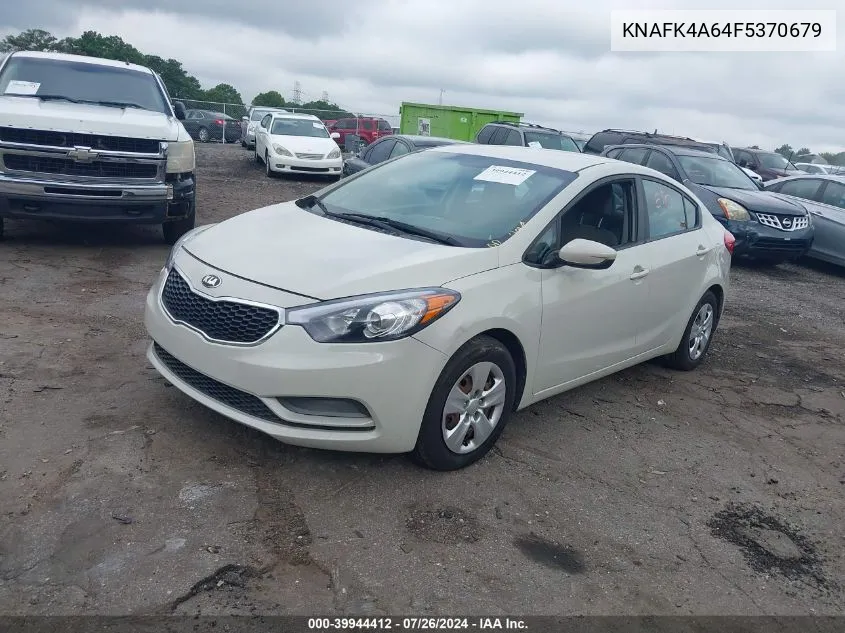 KNAFK4A64F5370679 2015 Kia Forte Lx