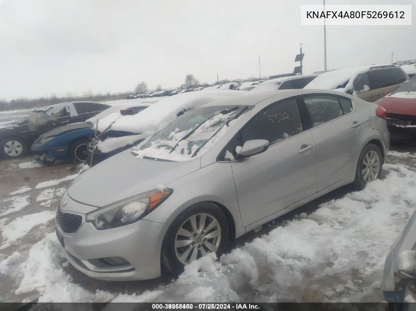 2015 Kia Forte Ex VIN: KNAFX4A80F5269612 Lot: 39958450