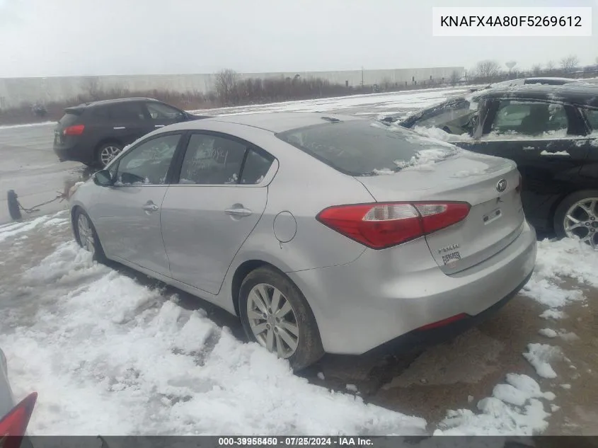 KNAFX4A80F5269612 2015 Kia Forte Ex