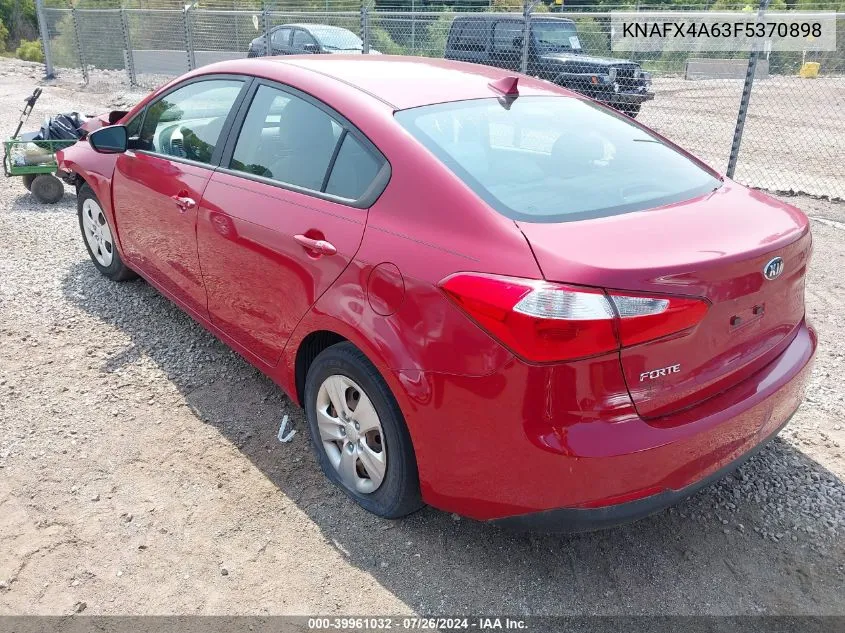 KNAFX4A63F5370898 2015 Kia Forte Lx