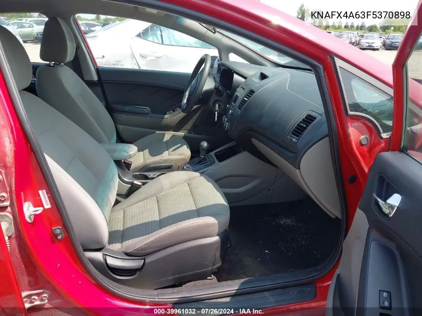 KNAFX4A63F5370898 2015 Kia Forte Lx