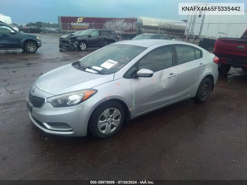 KNAFX4A65F5335442 2015 Kia Forte Lx