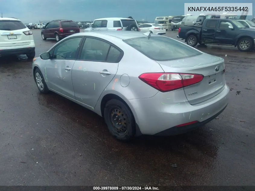 KNAFX4A65F5335442 2015 Kia Forte Lx