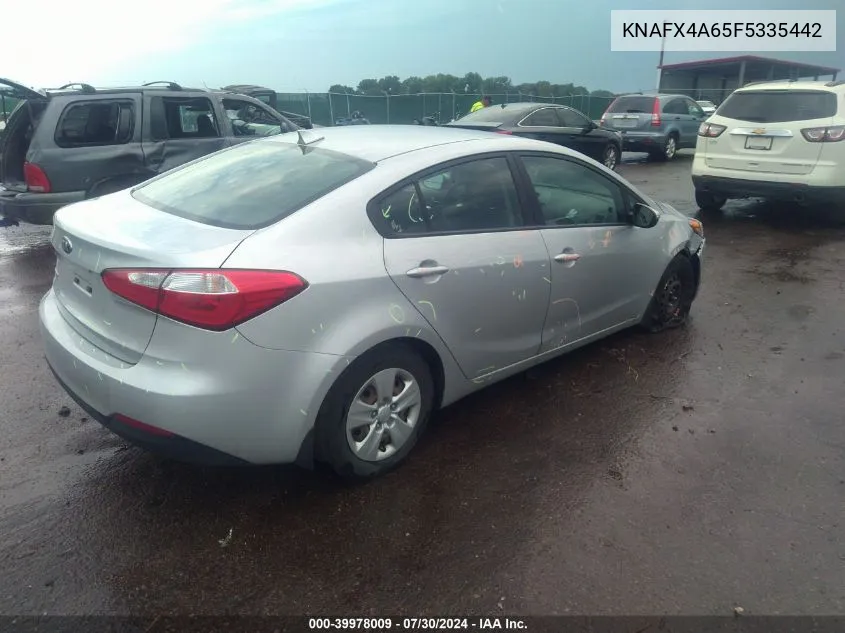 KNAFX4A65F5335442 2015 Kia Forte Lx