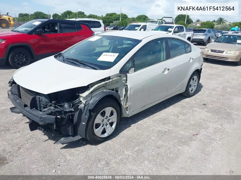 2015 Kia Forte Lx VIN: KNAFK4A61F5412564 Lot: 40025636