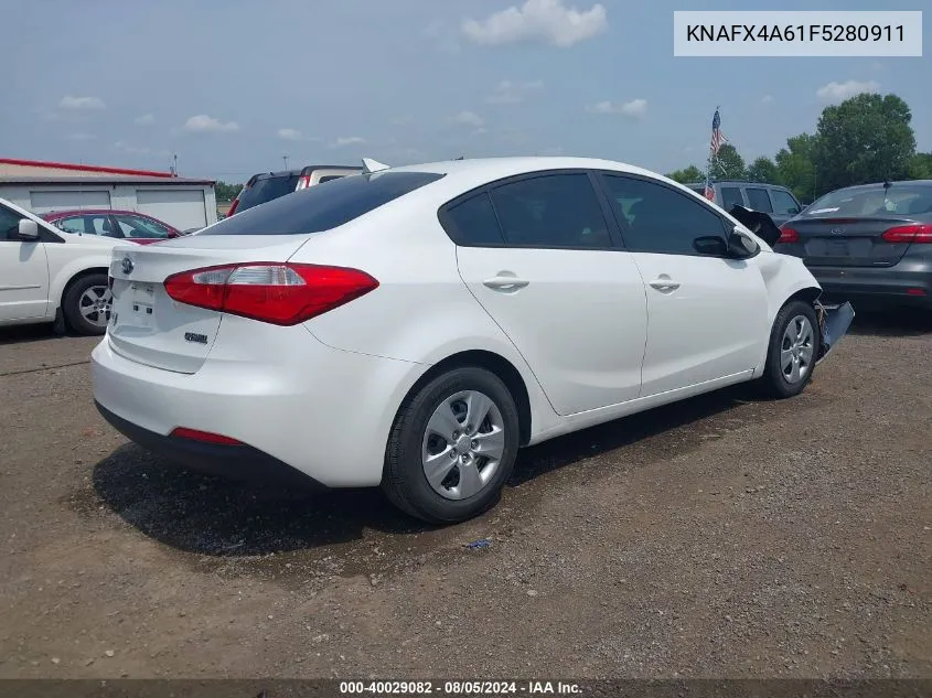 2015 Kia Forte Lx VIN: KNAFX4A61F5280911 Lot: 40029082