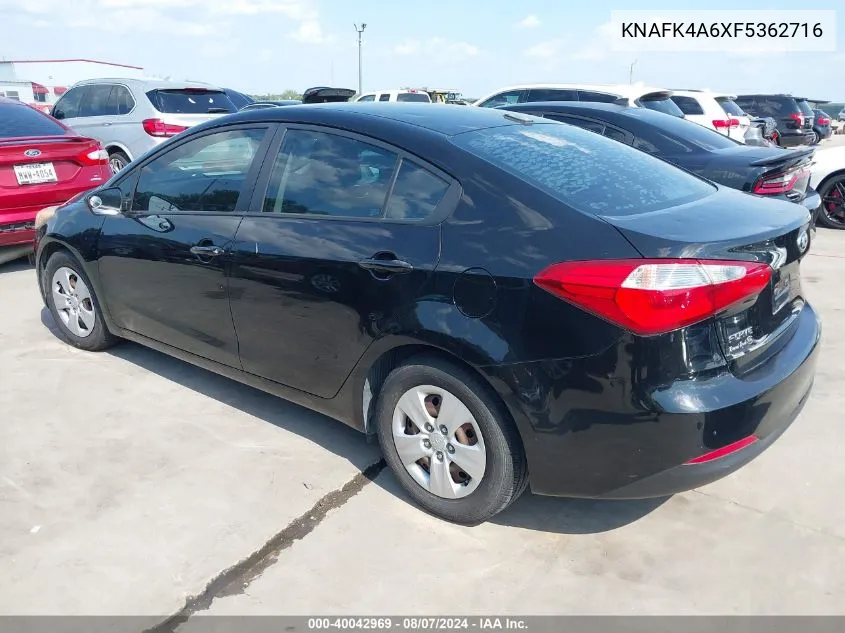 2015 Kia Forte Lx VIN: KNAFK4A6XF5362716 Lot: 40042969