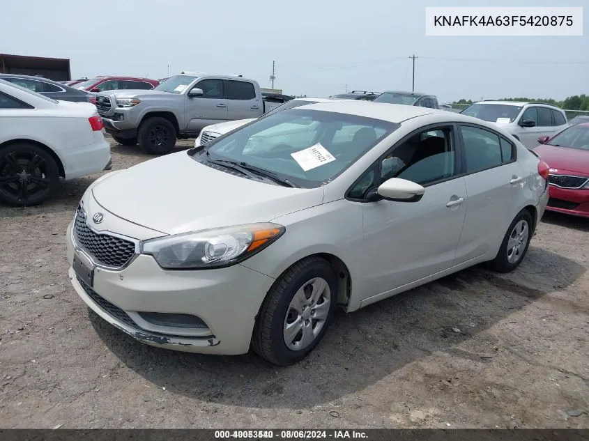 KNAFK4A63F5420875 2015 Kia Forte Lx