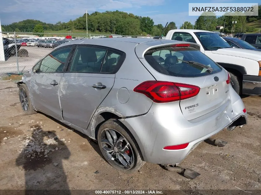 KNAFZ5A32F5388072 2015 Kia Forte 5-Door Sx