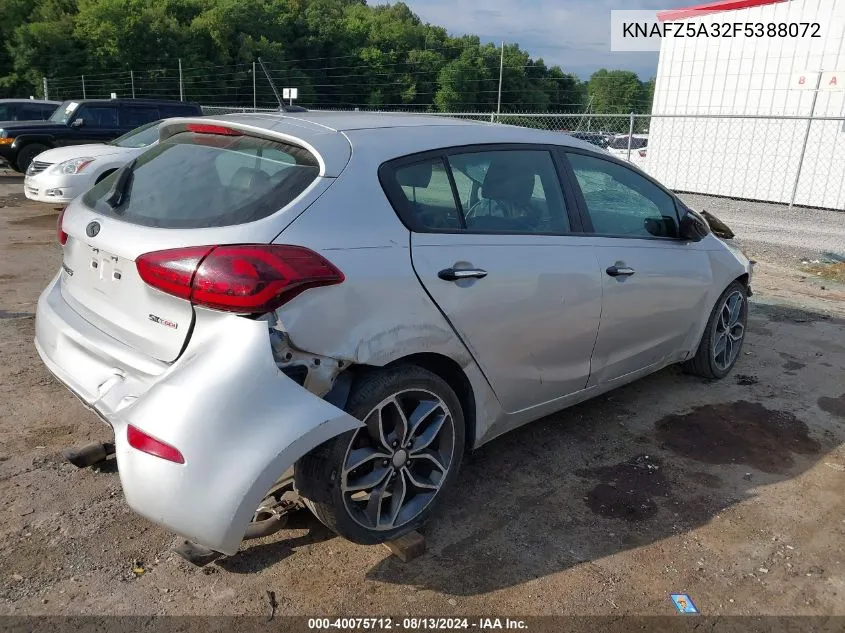 KNAFZ5A32F5388072 2015 Kia Forte 5-Door Sx