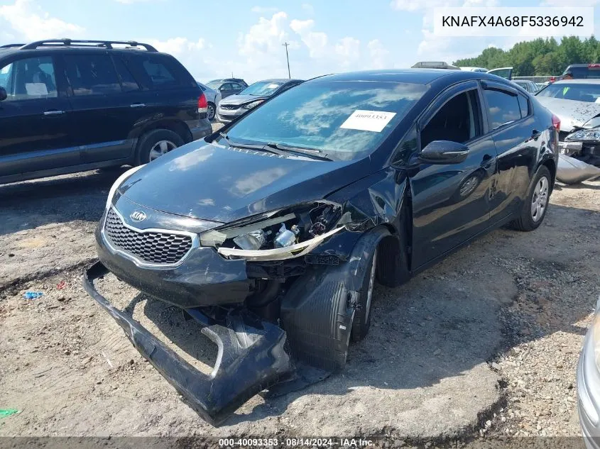 2015 Kia Forte Lx VIN: KNAFX4A68F5336942 Lot: 40093353