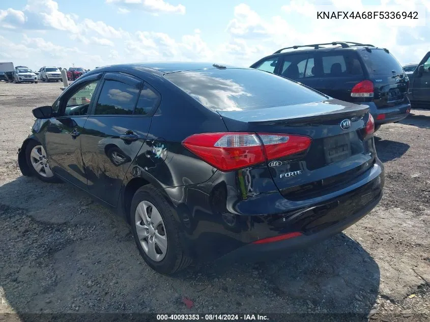 2015 Kia Forte Lx VIN: KNAFX4A68F5336942 Lot: 40093353