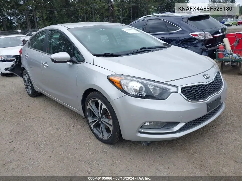 2015 Kia Forte Ex VIN: KNAFX4A88F5281801 Lot: 40105066