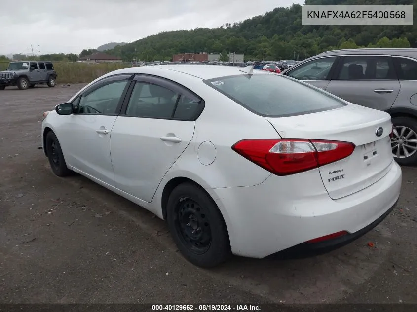 2015 Kia Forte Lx VIN: KNAFX4A62F5400568 Lot: 40129662