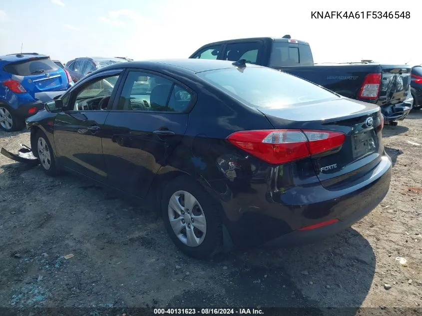 2015 Kia Forte Lx VIN: KNAFK4A61F5346548 Lot: 40131623