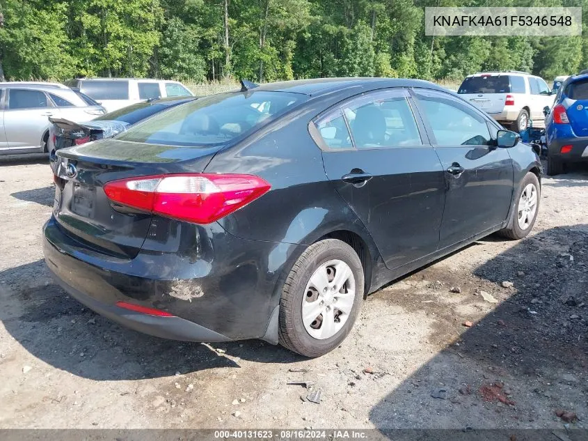 2015 Kia Forte Lx VIN: KNAFK4A61F5346548 Lot: 40131623