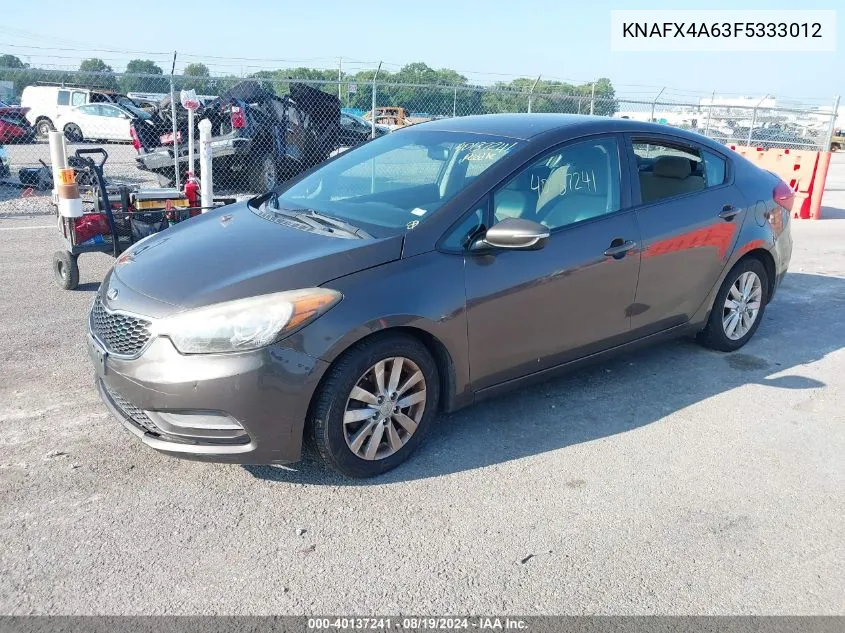 KNAFX4A63F5333012 2015 Kia Forte Lx