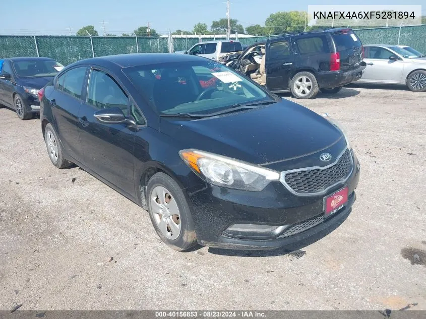 2015 Kia Forte Lx VIN: KNAFX4A6XF5281894 Lot: 40156853