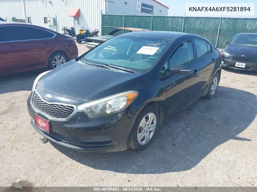 2015 Kia Forte Lx VIN: KNAFX4A6XF5281894 Lot: 40156853