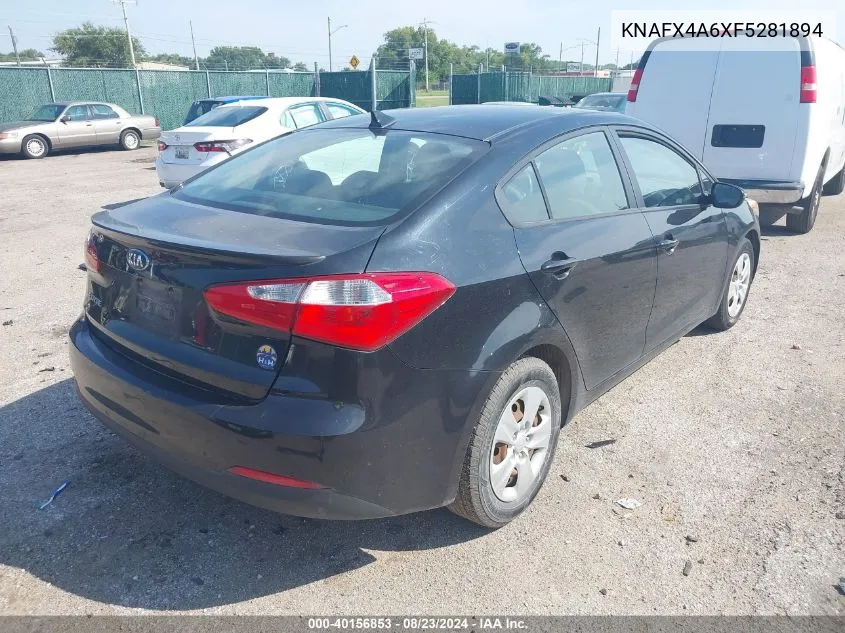 2015 Kia Forte Lx VIN: KNAFX4A6XF5281894 Lot: 40156853