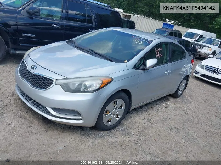 2015 Kia Forte Lx VIN: KNAFK4A61F5404142 Lot: 40162159