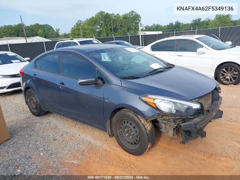 2015 Kia Forte Lx VIN: KNAFX4A62F5349136 Lot: 40171530