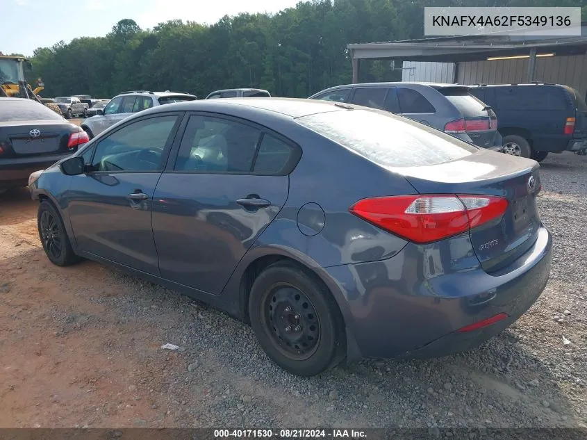 KNAFX4A62F5349136 2015 Kia Forte Lx