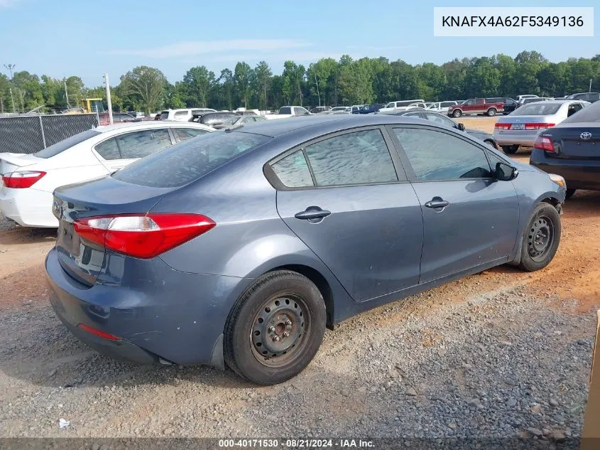 KNAFX4A62F5349136 2015 Kia Forte Lx