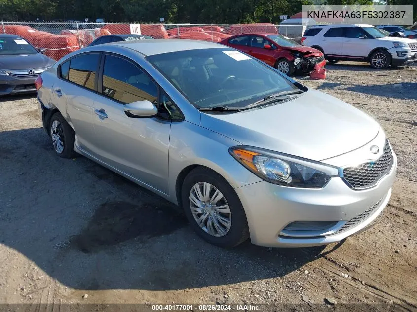 KNAFK4A63F5302387 2015 Kia Forte Lx