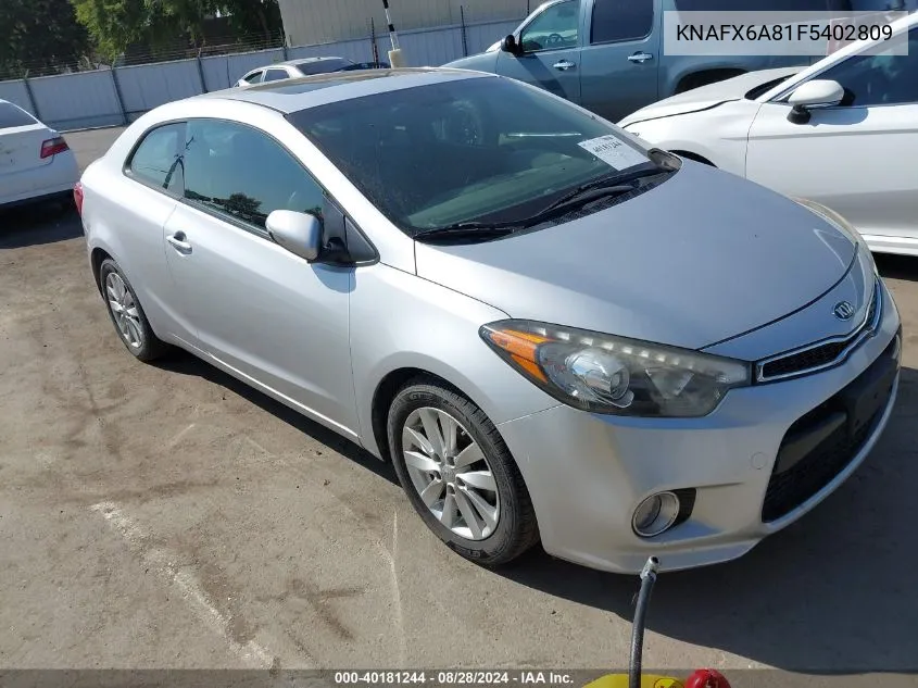 KNAFX6A81F5402809 2015 Kia Forte Koup Ex