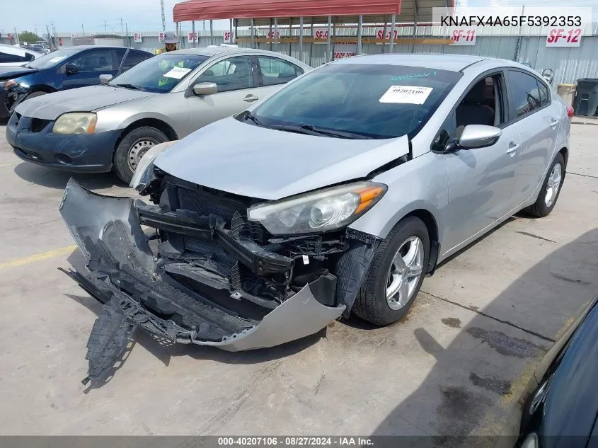 2015 Kia Forte Lx VIN: KNAFX4A65F5392353 Lot: 40207106