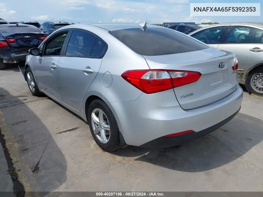 KNAFX4A65F5392353 2015 Kia Forte Lx