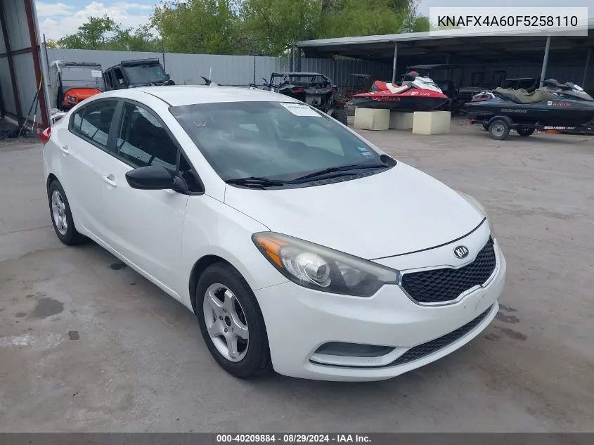 KNAFX4A60F5258110 2015 Kia Forte Lx