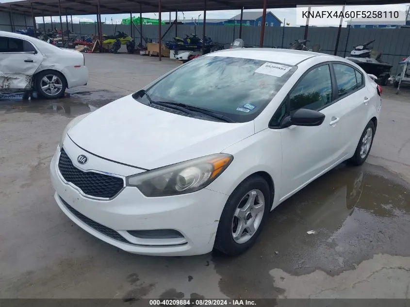 KNAFX4A60F5258110 2015 Kia Forte Lx