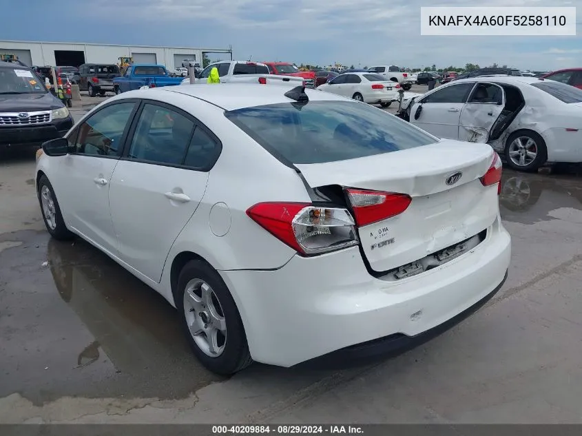 KNAFX4A60F5258110 2015 Kia Forte Lx