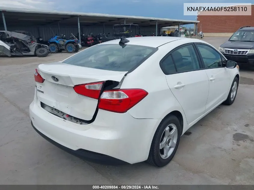 KNAFX4A60F5258110 2015 Kia Forte Lx